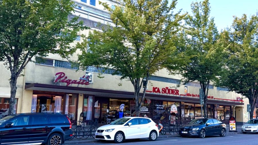 ICA Söder och Restaurang Pigalle på Södra Kungsgatan