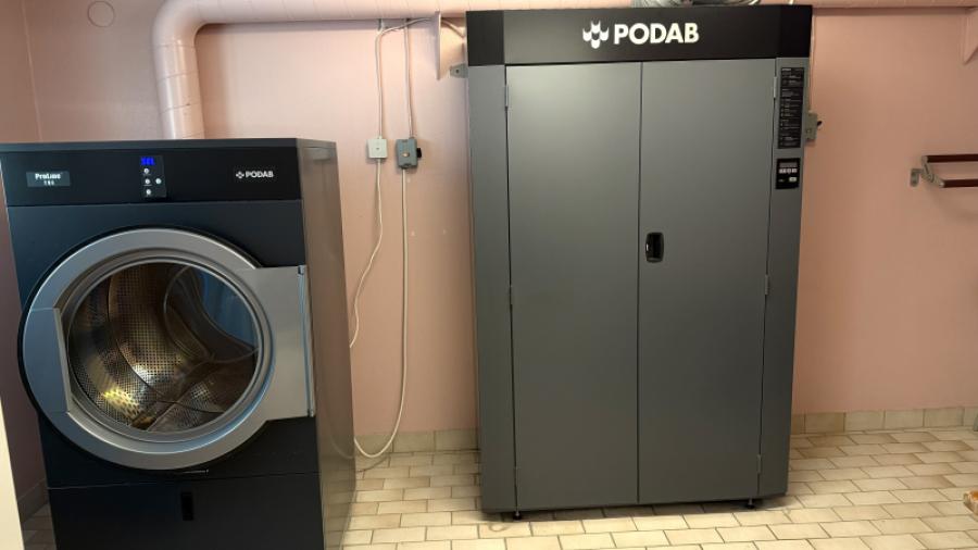 En av föreningens tre tvättstugor.