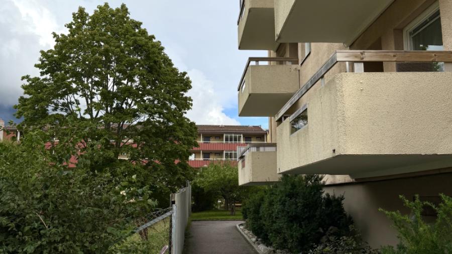 Fleminggatan 29 balkonger mot gården.